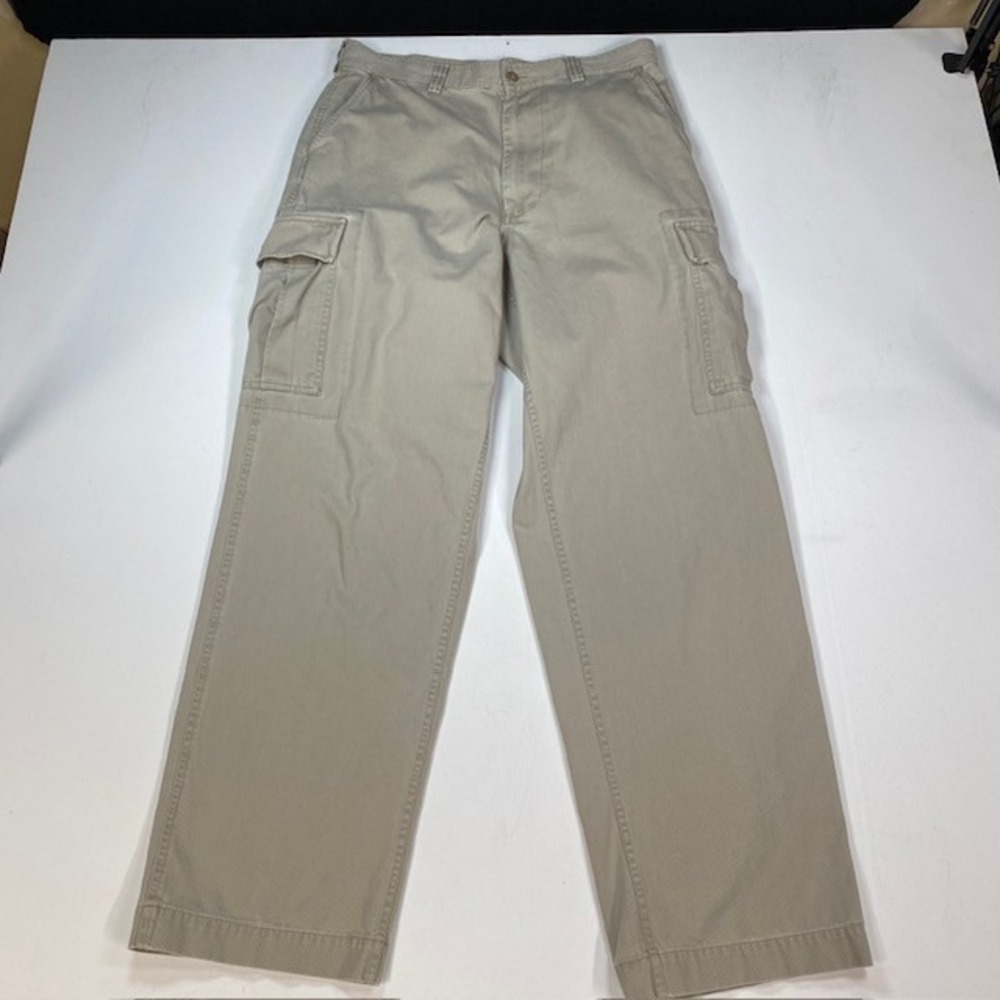 Polo Sport Ralph Lauren Sportsman Cargo Pants Mens 34x34 Tan Khaki Straight READ